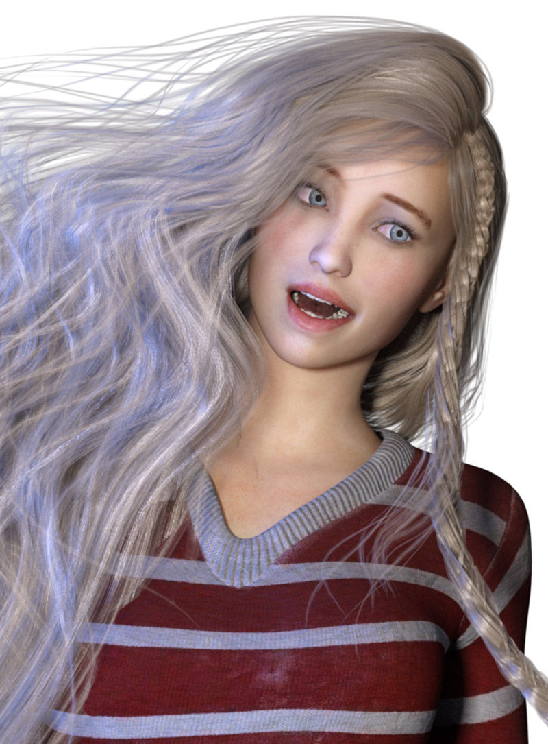 Michie Christian 3D art Female Character Daz3d Poser C4D Maya Blender Face 1600px