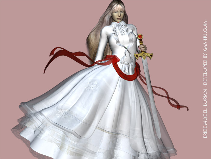 Lorian Bride of Jesus Sword Christian 3D Art 700px